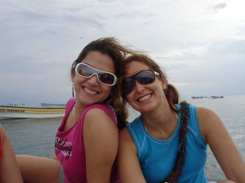 Gianna and Sandra, a beautiful day on the water in Pedasi.