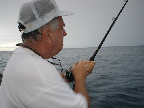 Bob fishing in Panama