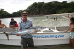 Wahoo fishing in Panama, excellent fight bob!.